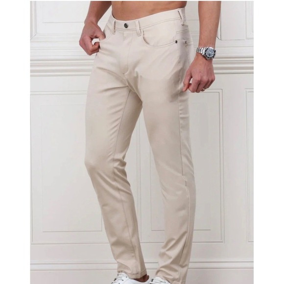 Collars & Co. Other - NWT Collars & Co CEO Tech Pull-On Mens 38x32 Pants Stone Beige